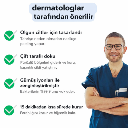 COREVA™ Antibakteriyel Peeling Duş Havlusu